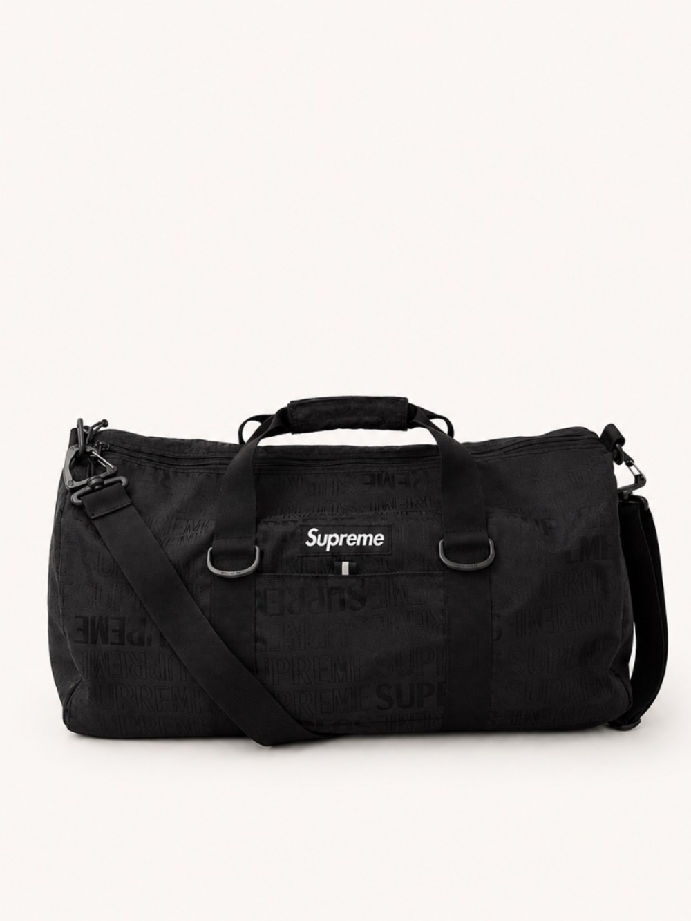 Supreme SS19 Black Duffle Bag